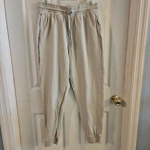 Punto Blanco Women's Jogger Sweatpants Off White Size Medium
